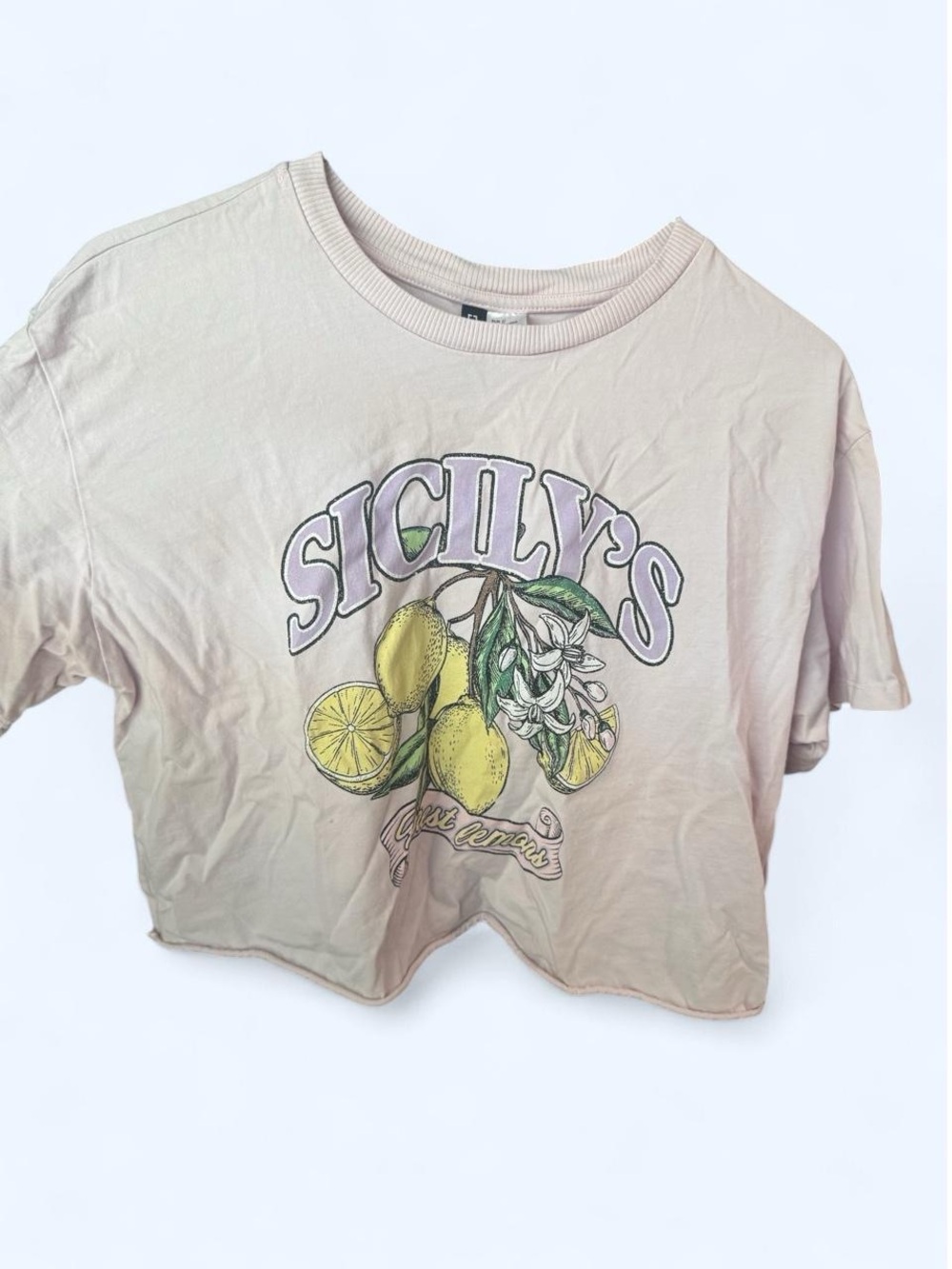 H&M Sicily cropped tee